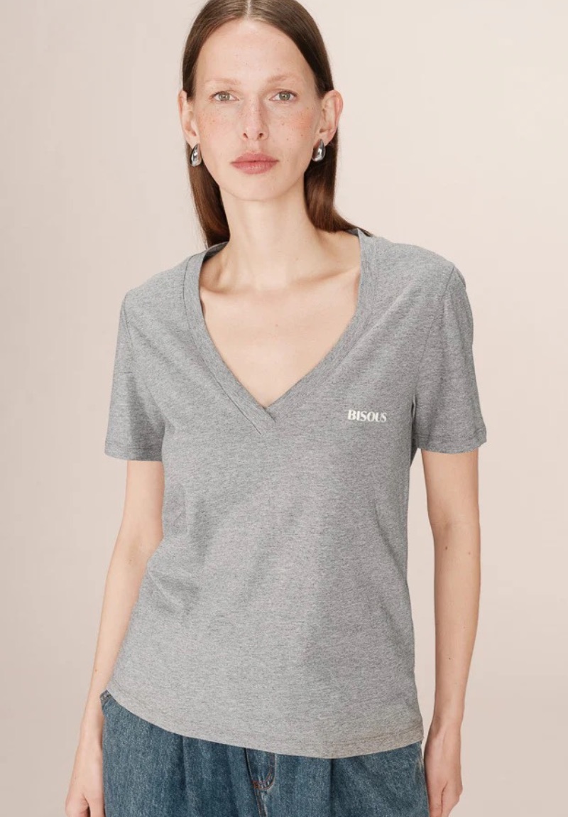 T-shirt gris Samory Grace & Mila – Image 2