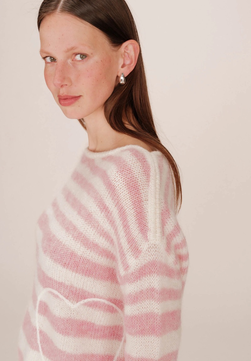 Pull rayé SAND – Grace & Mila – Image 2