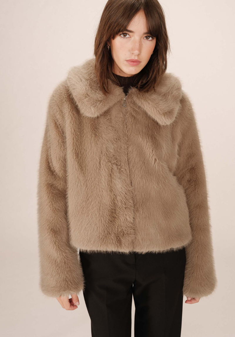Veste courte fausse fourrure Grace et mila – Image 2