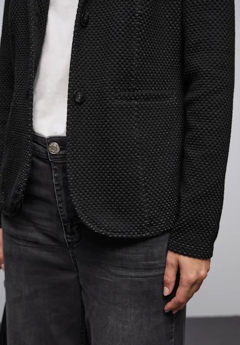Blazer noir scintillant Street One – Image 6