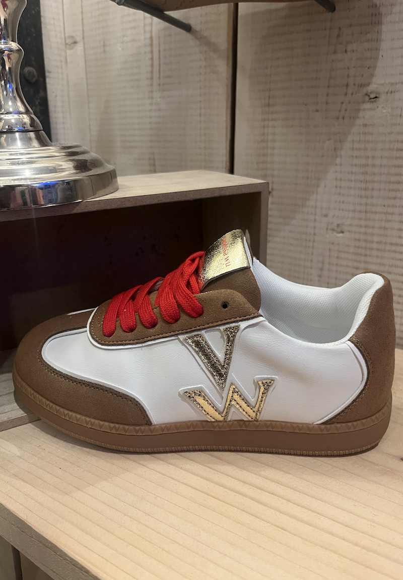 Basket blanc et camel Vanessa Wu – Image 3