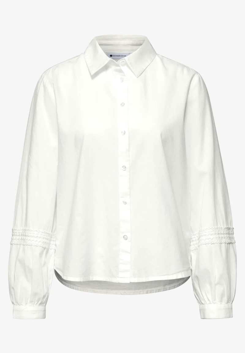 Chemise blanche détail crochet – Image 4