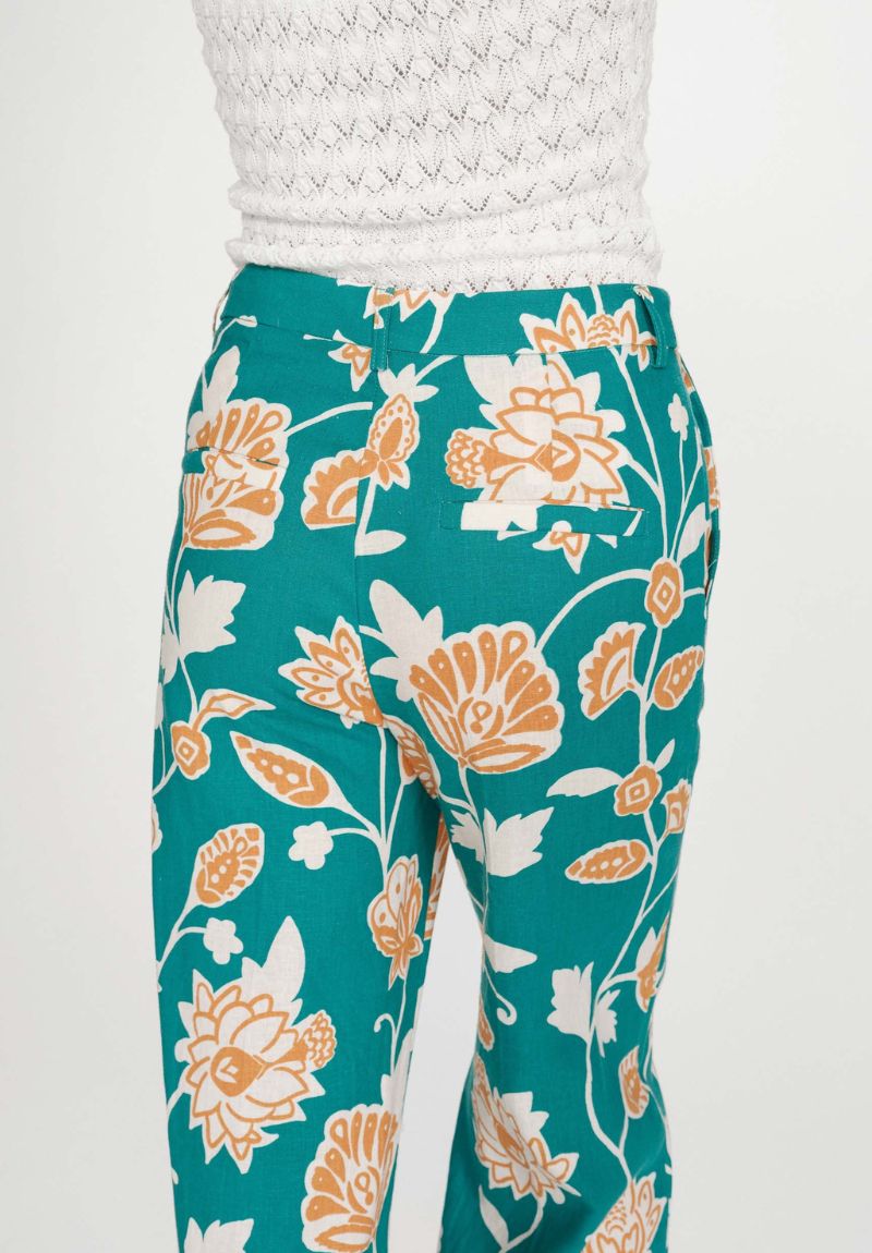 Pantalon droit et large imprimé floral Grace et Mila – Image 4
