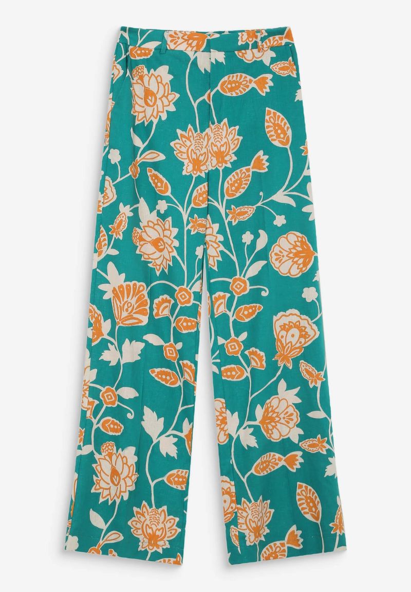 Pantalon droit et large imprimé floral Grace et Mila – Image 3