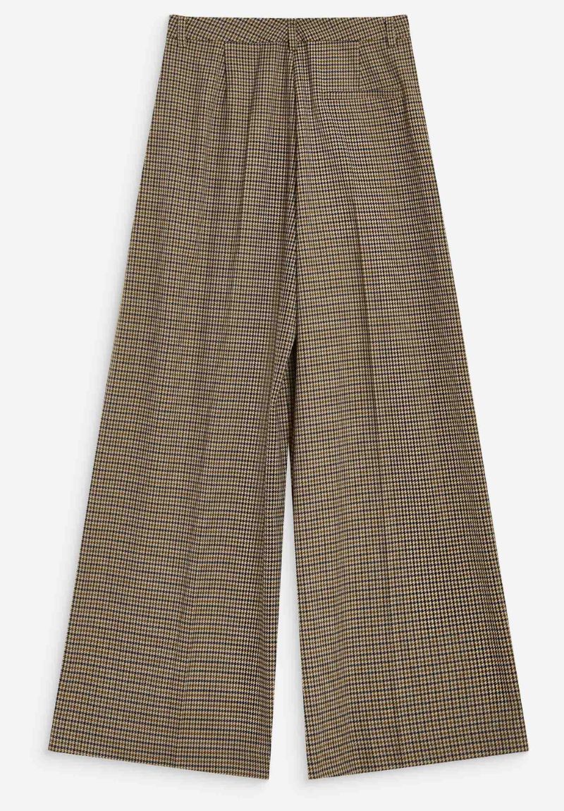 Pantalon tailleur pied-de-poule beige AYEN – Grace & Mila – Image 8