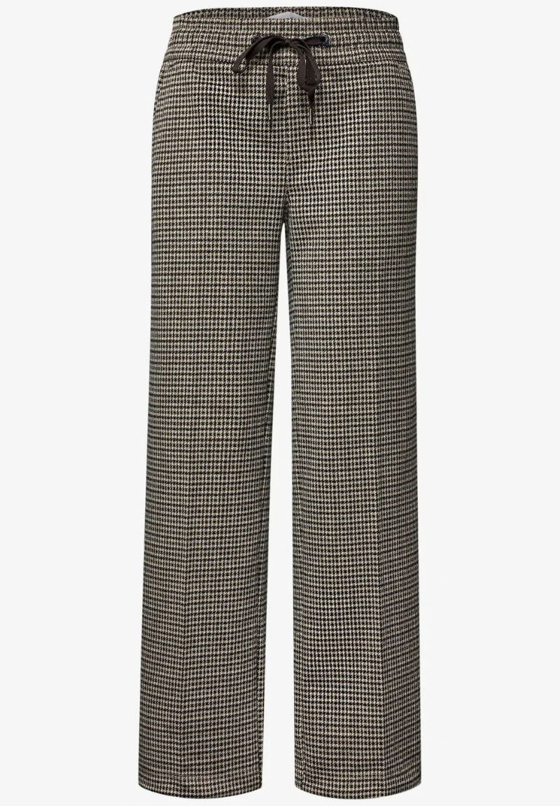 Pantalon pied-de-poule à bandes latérales – Street One – Image 4