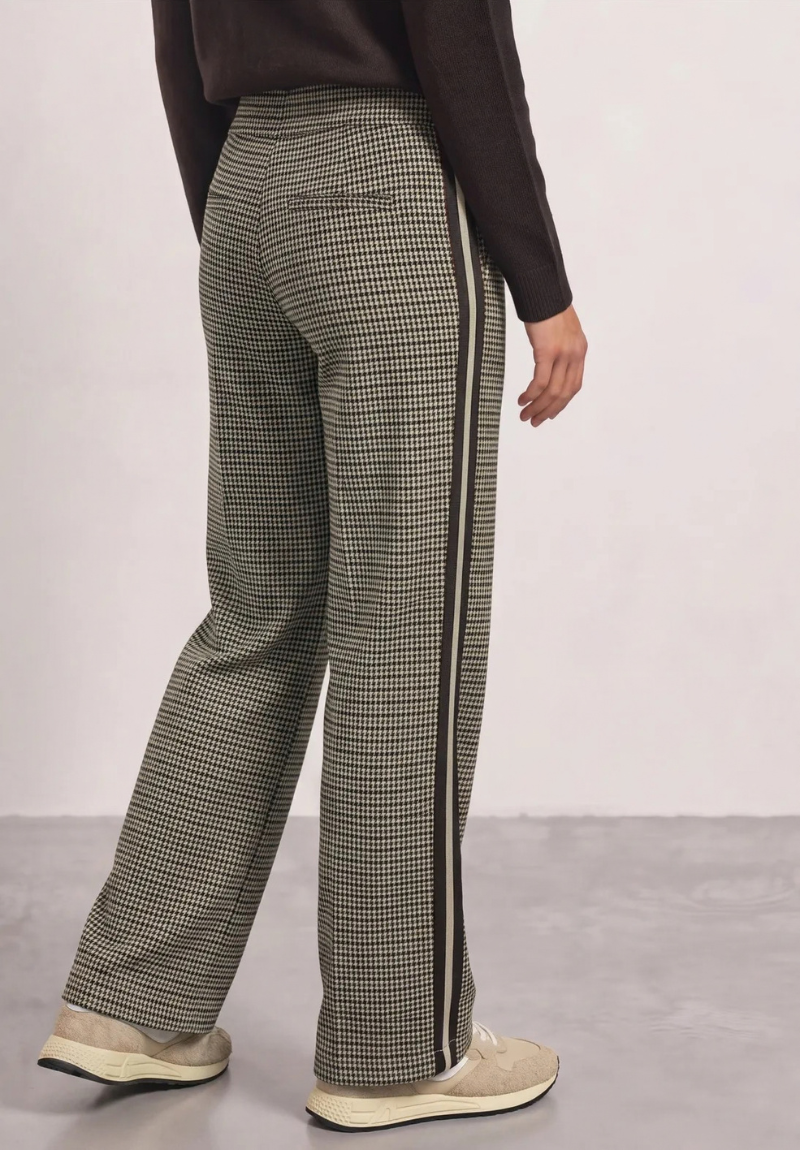 Pantalon pied-de-poule à bandes latérales – Street One – Image 2