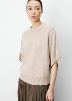 pull-beige-manches-courtes-grace-et-mila-boutique-imagine-oloron-pau-biarritz