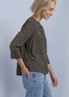 blouse-a-pois-chocolat-boutique-imagine-oloron