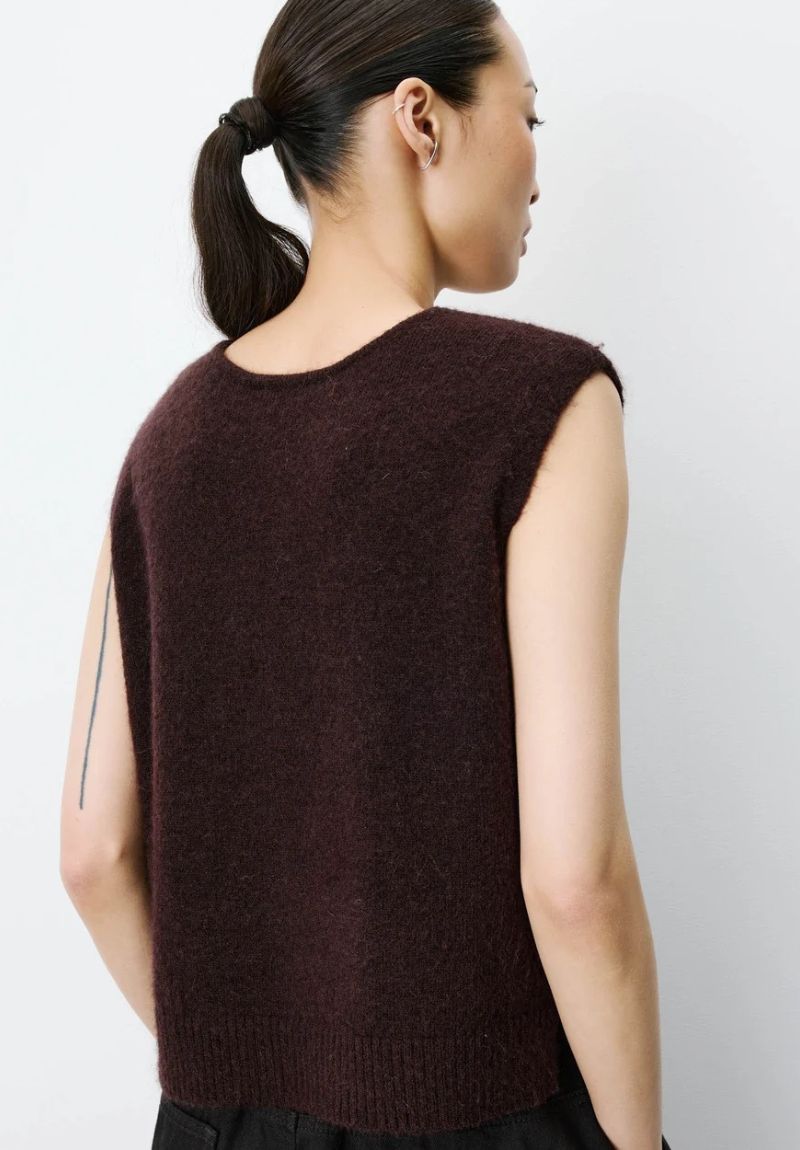 Gilet sans manches chocolat Grace & Mila NARS – Image 2