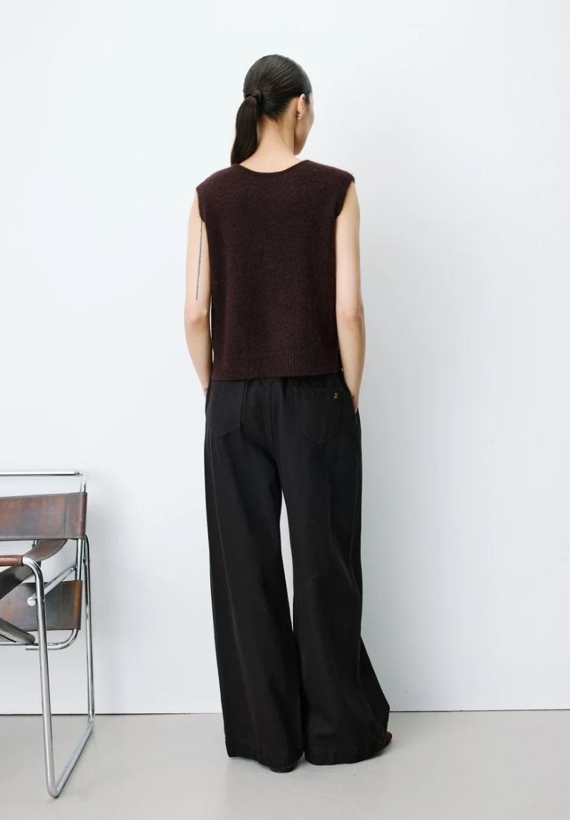 Gilet sans manches chocolat Grace & Mila NARS – Image 3