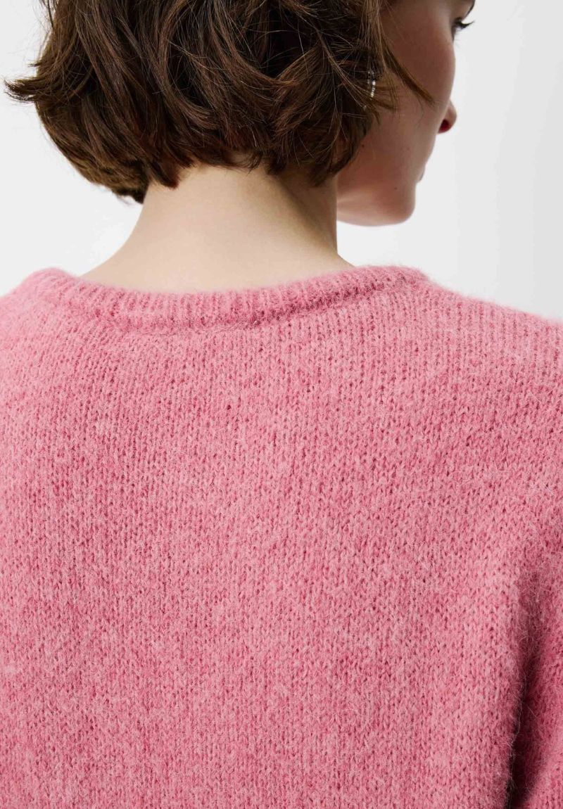 Pull manches courtes à message brodé blush AUSTYN – Grace & Mila – Image 3
